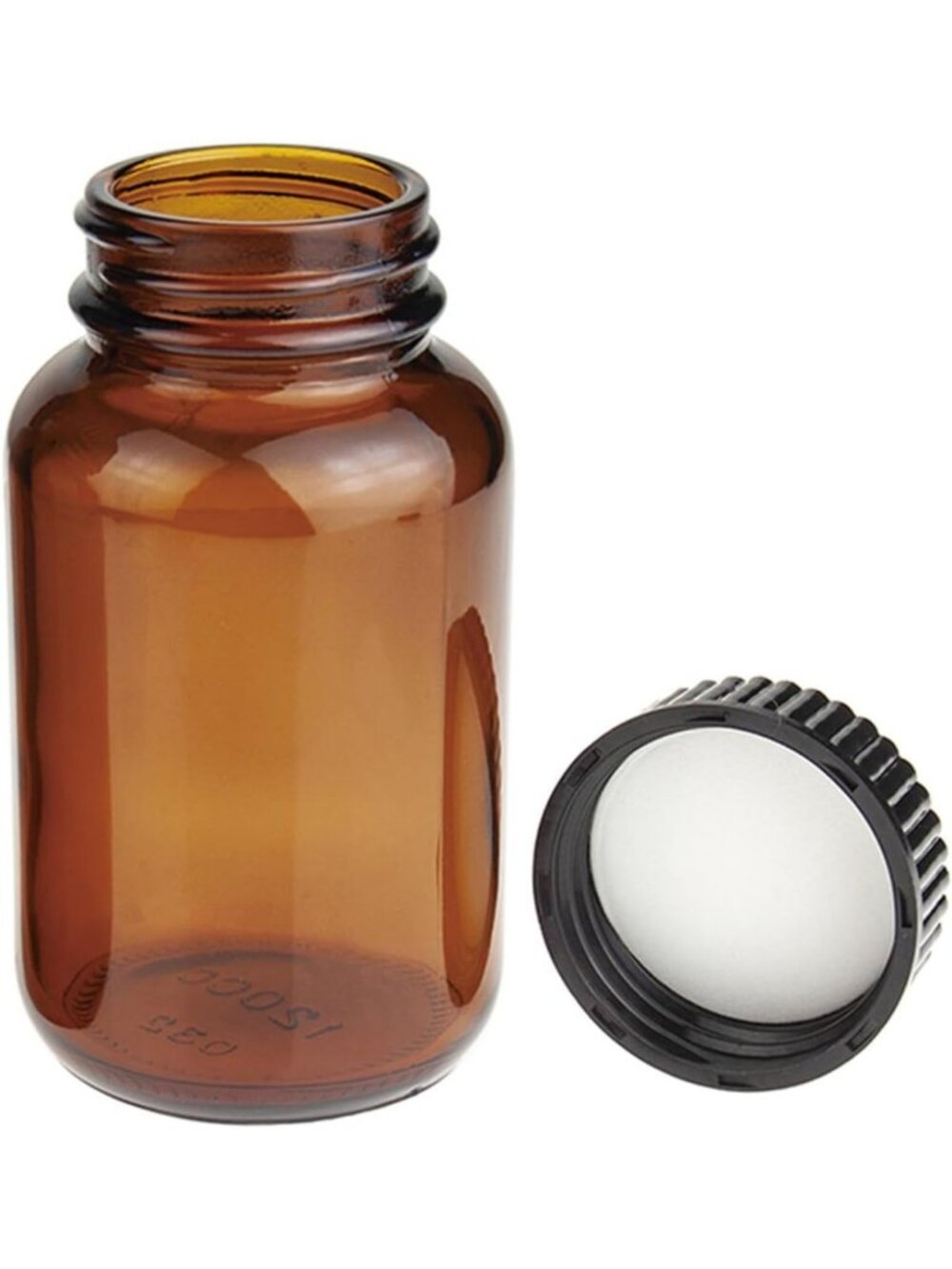 24 Pack 120ML Amber Glass Wide Mouth Bottles with Caps - Perfect for Storage